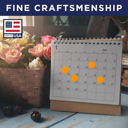 Fluorescent Orange 1-Inch Circle Dot Stickers – 1,000 Round Adhesive Labels per Roll, Colored Stickers for Garage Sale Price Tags, Classroom, Inventory, Office & Yard Sale Supplies, Made in USA