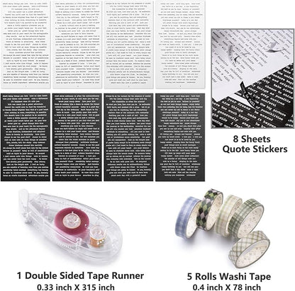 JOYCHOIC Vintage Junk Journal Supplies Aesthetic Journaling Kit, Scrapbook Papers Stickers Large Collection for Bullet Scrapbooking Materials, Planner DIY Arts Craft Collage, Adults