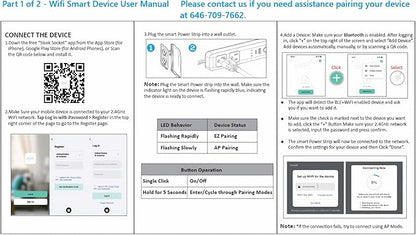 Smart Sleek Socket: Universal Outlet Concealer with Wi-Fi Smart Power Strip