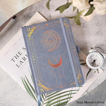 TIEFOSSI Lined Journal for Women Men, Vintage Notebooks with Bookmarks, Hardcover A5 College Ruled Notebook 316 Numbered Pages for Writing, Daily Journal for Work School, Note Taking