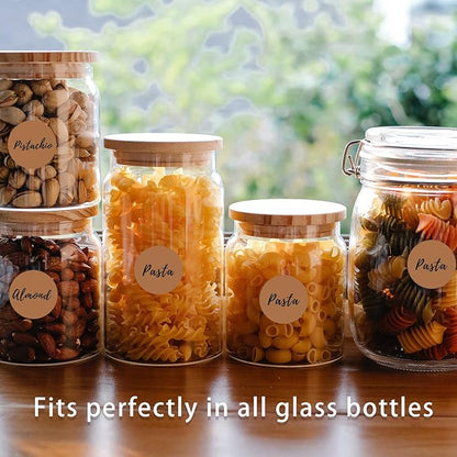 Starboling 800Pcs 1inch Brown Round Color Coding,Dot Stickers Labels,Can Writing for Office,Student Classroom and Other Scenarios