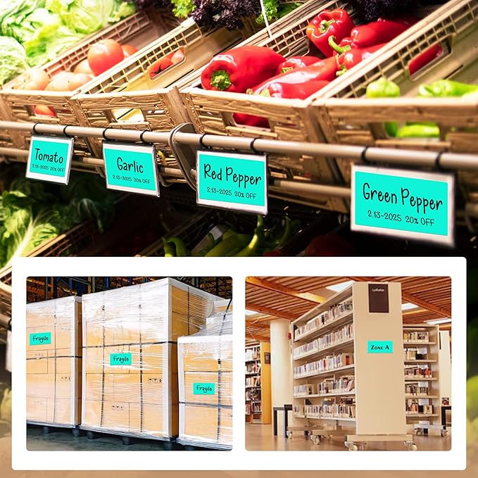 Rectangular Color Coding Moving Labels 3X5 Inch 250 Per Roll, Aqua Moving Stickers for Boxes Color Coded, Packing Labels Stickers for Inventory Warehouse