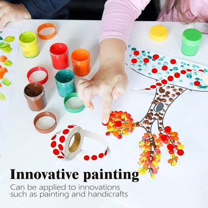 4000PCS 1/2" Small Round Dot Stickers，0.5 Inch 4 Rolls Color Coding Labels Dots,Red Stickers for Home Decorative, Retail, Manufacturing, Recreation,Tiny Circle Labels