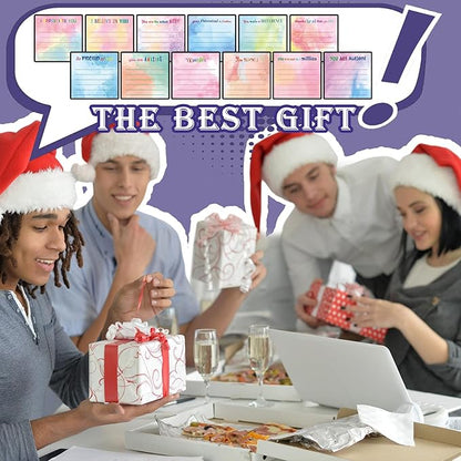 Yinder 12 Pcs Employee Appreciation Sticky Notes Xmas Gift Bulk Motivation Note Pads Mini Inspirational Note Gift for Teacher Nurse Staff Coworker Office Supply 3 x 3'' (Appreciation,Watercolor)