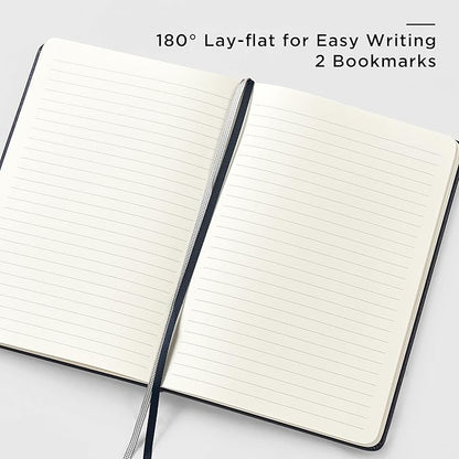 &And Per Se Lined Journal and Pen Set, A5 Leather Journal Stationery Set, 160 Pages 100GSM Thick Paper, Notebook Gift Set (Royal Blue)