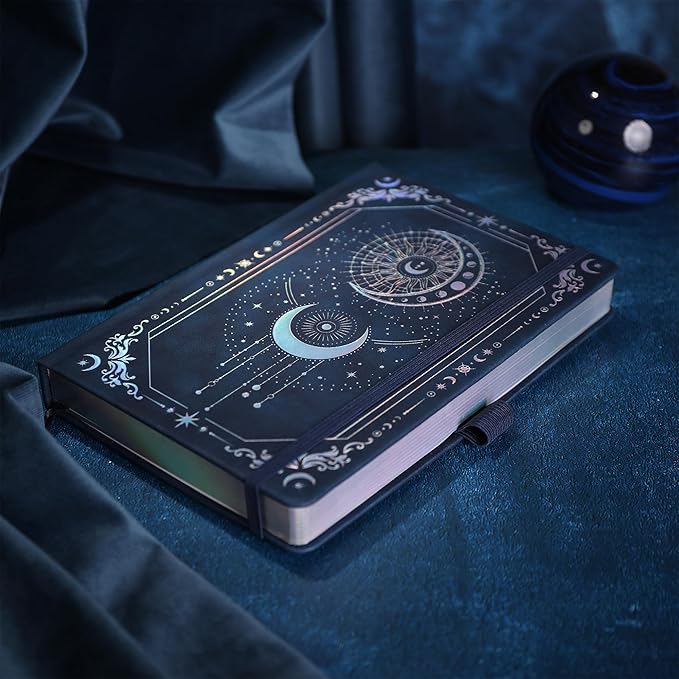 TIEFOSSI Lined Journal for Women Men, Vintage Notebooks with Bookmarks, Hardcover A5 College Ruled Notebook 316 Numbered Pages for Writing, Daily Journal for Work School, Note Taking