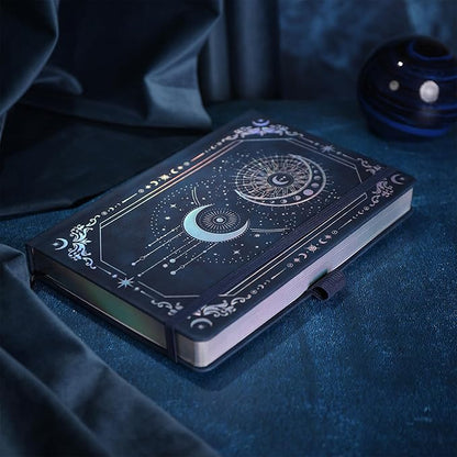 TIEFOSSI Bullet Dot Journal, 160gsm 190 Numbered Pages Bullet Dot Grid Journal for planner, Diary for Work & Sketching, A5 Hardcover Leather Journal for Writing Women Men