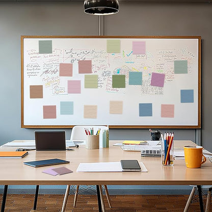 Yinder 24 Pcs Inspirational Sticky Notes Christmas Stocking Stuffers Motivational Sticky Notes Pad Employee Appreciation Gift Bulk for Teacher Nurse Coworker Office 3 x 3'' (No Words,Morandi)