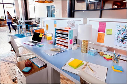 Post-it Super Sticky Notes, 3 x 3 in | Energy Boost Collection | For Organization | 24 Pads, Pack of 8