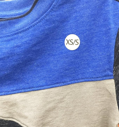 White Circle XS/S Clothing Size Stickers for Retail Apparel 0.75 Inch 500 Total Adhesive Labels