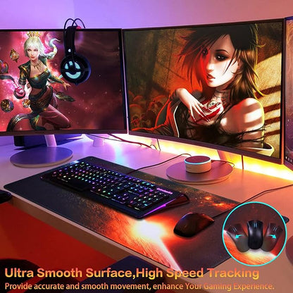 Canjoy Gaming Mouse Pad, Large Extended Mouse Pad Big Computer Mousepad for Home Office Gaming Work 31.5x15.7inch