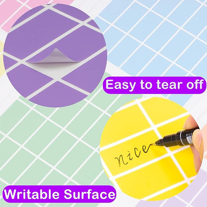 Rectangular Colored Label Stickers,1.57 x 0.75 Inch Color Coding Label,12 Colors Self-Adhesive Label,Colors Tags,Color Stickers for Inventory Organize, File Classification - 2352 Pack