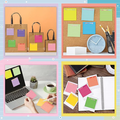 Yinder 24 Pcs Inspirational Sticky Notes Christmas Stocking Stuffers Motivational Sticky Notes Pad Employee Appreciation Gift Bulk for Teacher Nurse Coworker Office 3 x 3'' (Inspirational,Dark Color)