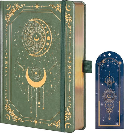 TIEFOSSI Lined Journal for Women Men, Vintage Notebooks with Bookmarks, Hardcover A5 College Ruled Notebook 316 Numbered Pages for Writing, Daily Journal for Work School, Note Taking