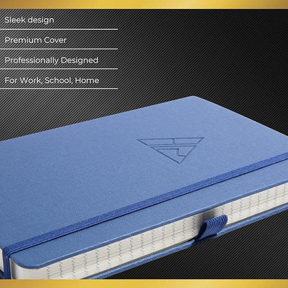 Realizations Journaling Notebooks with Pen Holder - Lined Notebook - 222 Pages Notebook Journal with 100 GSM Paper - Includes Table of Content - Notebooks for Work, School, Home