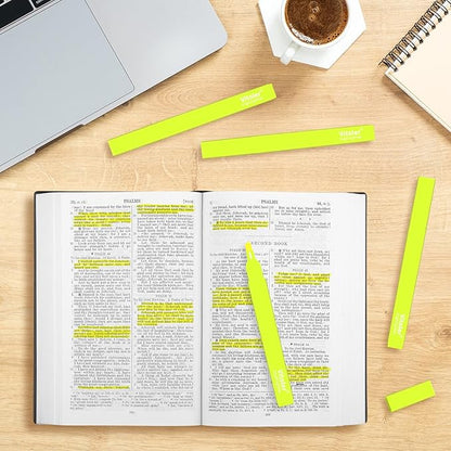 Vitoler Fluorescent Yellow Highlighters,20 Pack Bright Color Chisel tip Highlighters for Adults Kids in the Home School Office