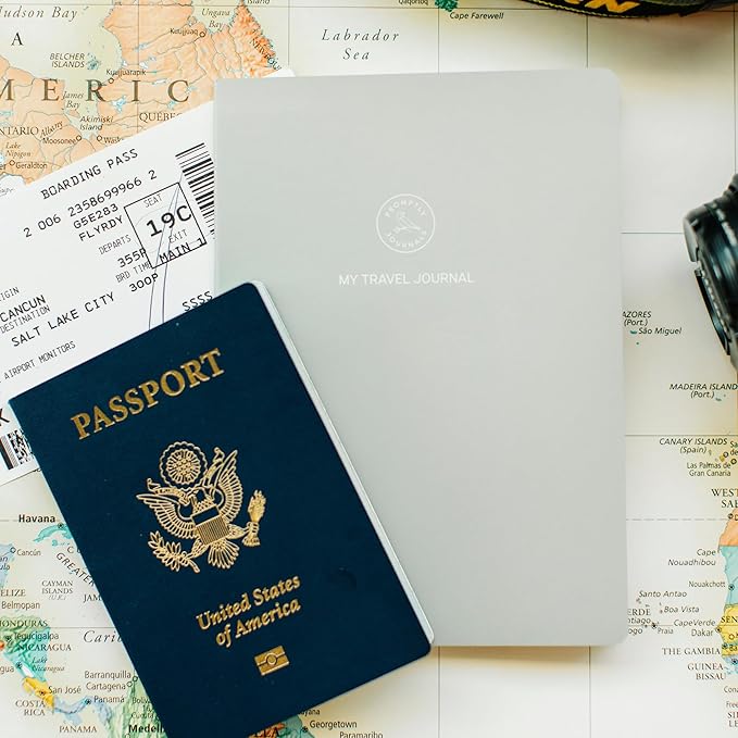 Promptly Journals, My Travel Journal (4-Pack): From Boarding to Exploring (Manhattan, Paperback) | Vacation Journal | Travel Memories Journal | Trip Journal