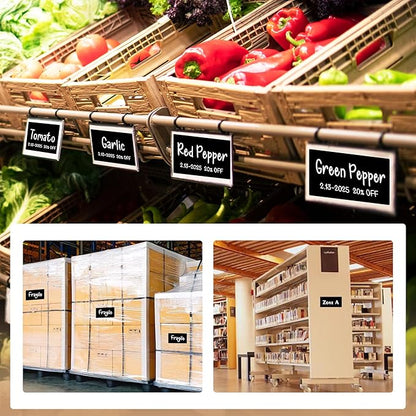 Rectangular Color Coding Packing Boxes Labels 3X5 Inch 250 Per Roll, Black Moving Stickers for Boxes Color Coded, Packing Labels Stickers for Inventory Warehouse