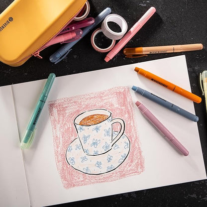 DIVERSEBEE Bible Highlighters and Pens No Bleed, 8 Pack Assorted Colors Gel Highlighters Set, Cute Bible Markers Study Journaling School Supplies and Accessories (Vintage)