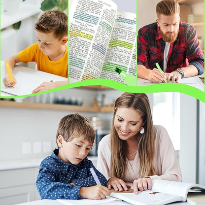 Vitoler 10Pack Bible Highlighters, Cute Assorted Colors Pastel Highlighters No Bleed Chisel Tip Highlighter for Aesthetic School Supplies