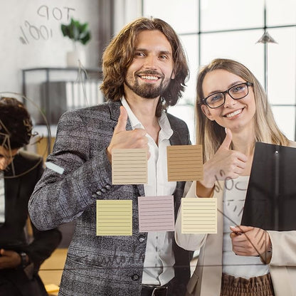 Yinder 24 Pcs Inspirational Sticky Notes Christmas Stocking Stuffers Motivational Sticky Notes Pad Employee Appreciation Gift Bulk for Teacher Nurse Coworker Office 3 x 3'' (No Words,Boho)