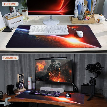 Canjoy Gaming Mouse Pad, Large Extended Mouse Pad Big Computer Mousepad for Home Office Gaming Work 31.5x15.7inch