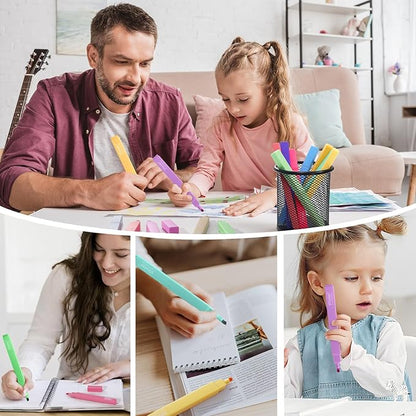 Vitoler Aesthetic Highlighters,10 Pcs Chisel Tip,Dry Fast Easy to Hold,Highlighter Set of Cute Office Desk Accessories, School Supplies