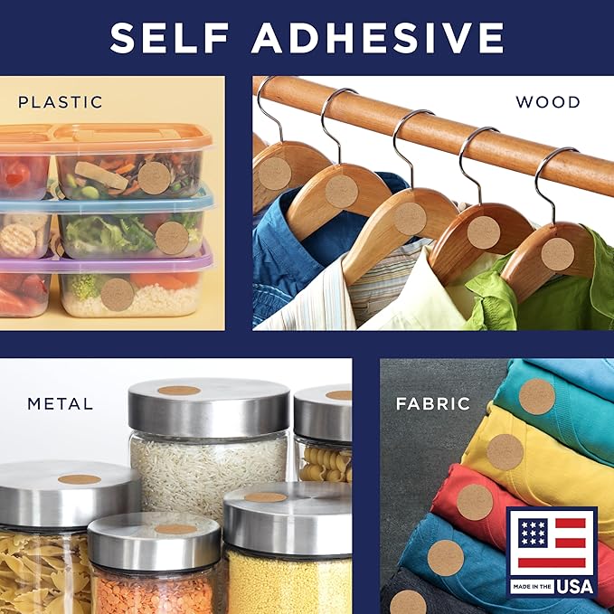 Kraft 1-Inch Circle Dot Stickers – 1,000 Round Adhesive Labels per Roll, Colored Stickers for Garage Sale Price Tags, Classroom, Inventory, Office & Yard Sale Supplies, Made in USA