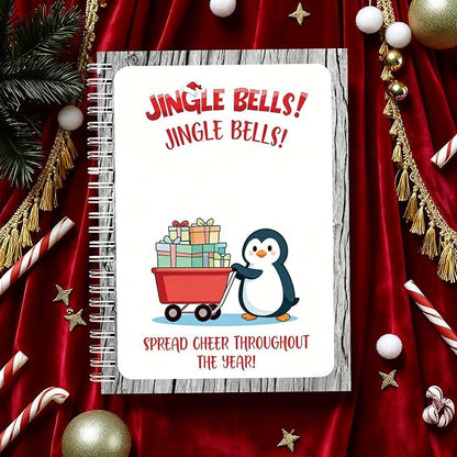 Christmas Gift Card Book - Surprises on Every Page, DIY Spiral-Bound Merry Christmas College Survival Kit, Greeting Card Book for Students & Graduation Gifts (S25)