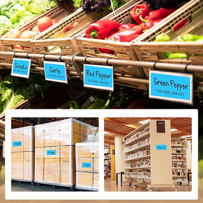 Rectangular Color Coding Packing Boxes Labels 3X5 Inch 250 Per Roll, Sky Blue Moving Stickers for Boxes Color Coded, Packing Labels Stickers for Inventory Warehouse