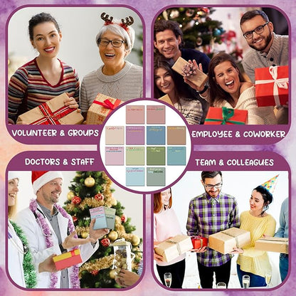 Yinder 24 Pcs Employee Appreciation Sticky Notes Xmas Gift Bulk Motivation Note Pads Mini Inspirational Note Gift for Teacher Nurse Staff Coworker Office Supply 3 x 3'' (Appreciation,Classic)