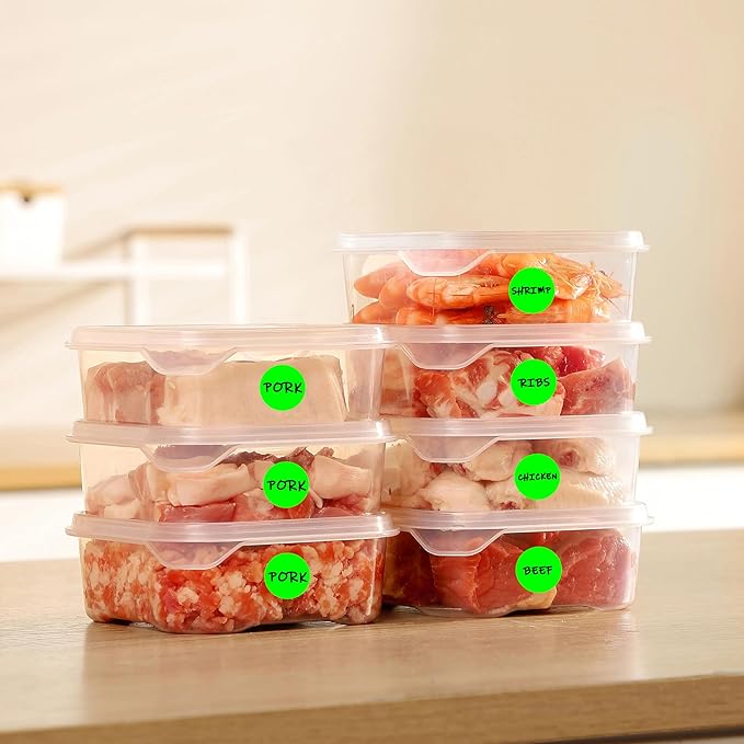 PARLAIM 1 Inch Round Permanent Adhesive Color-Code Dot Stickers,1000 per Roll dots Label Dispenser Box,Fluorescent Green Circle Stickers Label for Office