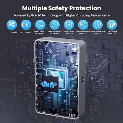 730W USB C Charger Block,GaN IV Fast Charging Station Hub 10 Ports,QC4.0+3 PD 100W USB C Laptop Charger Ports Power Adapter Compatible with MacBook Air/Pro,DELL,iPhone 17/16/15/14/13,iPad,Steam Deck