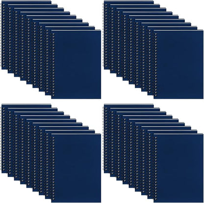 Yahenda Spiral Notebook Bulk A5 Journal Lined 8.3'' x 5.5'' Writing Composition Paper Small Notepad Subject Notebook for Students Office Business Back to School Supplies(Deep Blue,36 Pcs)