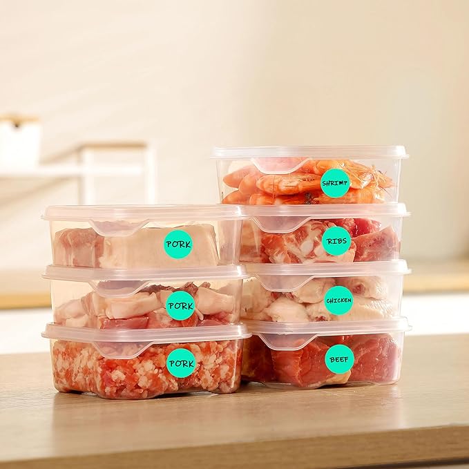 PARLAIM 1 Inch Round Permanent Adhesive Color-Code Dot Stickers,1000 per Roll dots Label Dispenser Box,Aqua Circle Stickers Label for Office Home