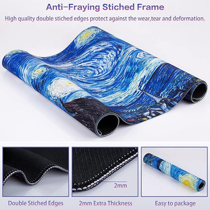 Canjoy Gaming Mouse Pad, Large Extended Mouse Pad Big Computer Mousepad for Home Office Gaming Work 31.5x15.7inch