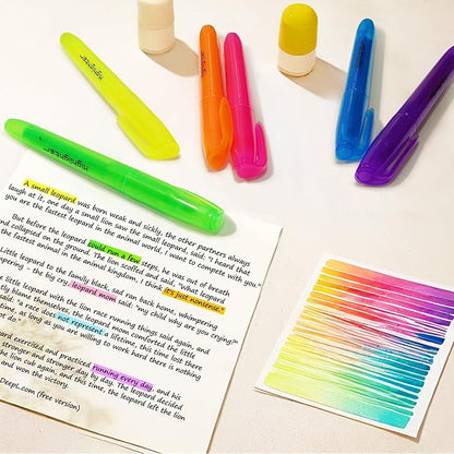 240 Pieces Highlighter Bulk Assorted Colors Highlighter Markers Chisel Tip Highlighters Pens Bundle for School Classroom Office (240)