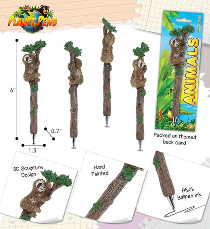 Sloth Writing Pen - Sloth Wild Animal, Unique Office Desk Accessories and Writing, Gift for School and Office