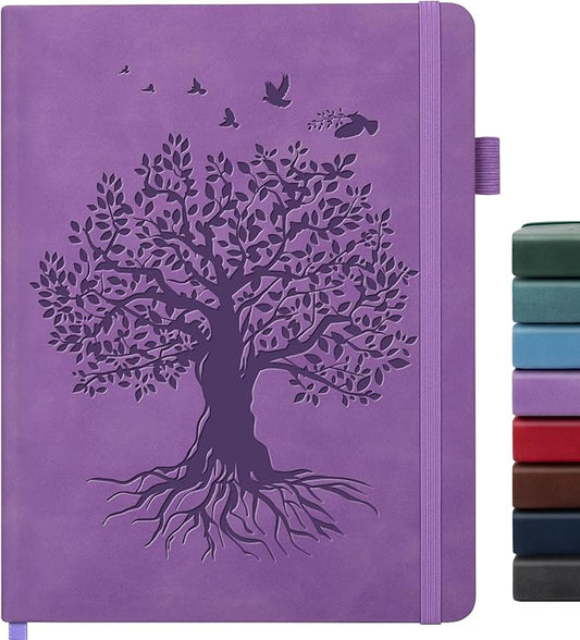 Lined Journal Notebook for Women Men, A4 Hardcover Leather Journals for Writing, 200 Pages Thick Paper, Daily Journal Notebook for Work, School, Note Taking, Business, Travel, College Ruled