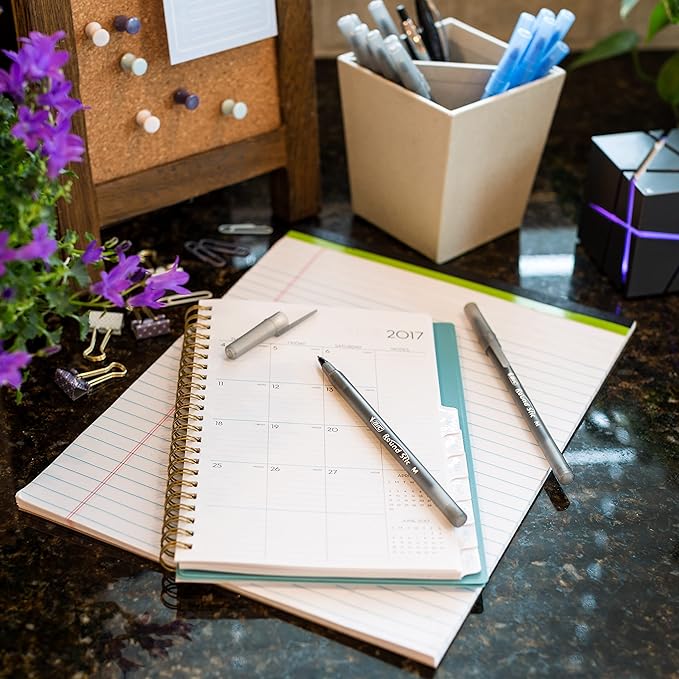 BIC Round Stic Xtra Life Ballpoint Pens, Medium Point (1.0mm), Black, 60-Count Pack, Flexible Round Barrel For Writing Comfort (GSM609-BLK) (Pack of 2)