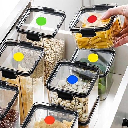 PARLAIM 6 Rolls 6000PCS 1 inch Round Color Coding Circle Dot Labels, 6 Color- Coding Label Sticker for Home Office Classroom