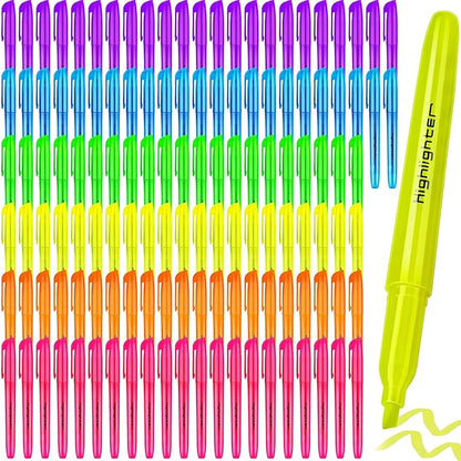 240 Pieces Highlighter Bulk Assorted Colors Highlighter Markers Chisel Tip Highlighters Pens Bundle for School Classroom Office (240)