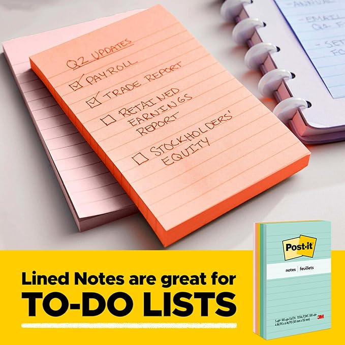 Post-it Mini Notes, 1 3/8 x 1 7/8 in, 24 Pads, America's #1 Favorite Sticky Notes, Poptimistic Post-it Notes, Aqua Blue, Vital Orange, Neon Green, Guava Pink