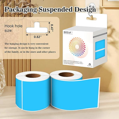 Rectangular Color Coding Packing Boxes Labels 3X5 Inch 250 Per Roll, Sky Blue Moving Stickers for Boxes Color Coded, Packing Labels Stickers for Inventory Warehouse
