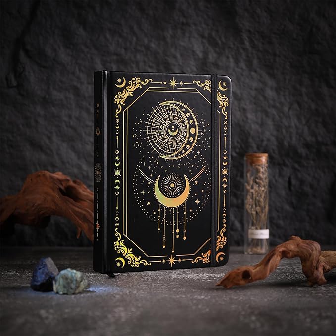 TIEFOSSI Lined Journal for Women Men, Vintage Notebooks with Bookmarks, Hardcover A5 College Ruled Notebook 316 Numbered Pages for Writing, Daily Journal for Work School, Note Taking