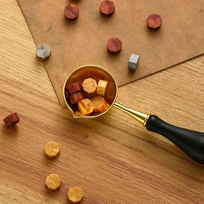 Antique Feather Pen Set, with Craft Decoration Pen, Wood Dip Pen, Metal Spoon, Wax Seal Sticks, Ink, Candle, Pen Nibs, Pen Nib Holder, Wax Seal Kit for Wedding Invitation Card #88