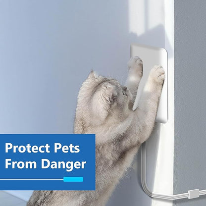 LIDER Outlet Extender with 3 Receptacles, 21W USB Type-A, and 2 USB Type-C, USB Port, Ultra-Thin Wall Plate Plug with Cord Extender, 3-Outlet Power Strip, Flat-Face, ETL-Listed, 3ft Cord, White