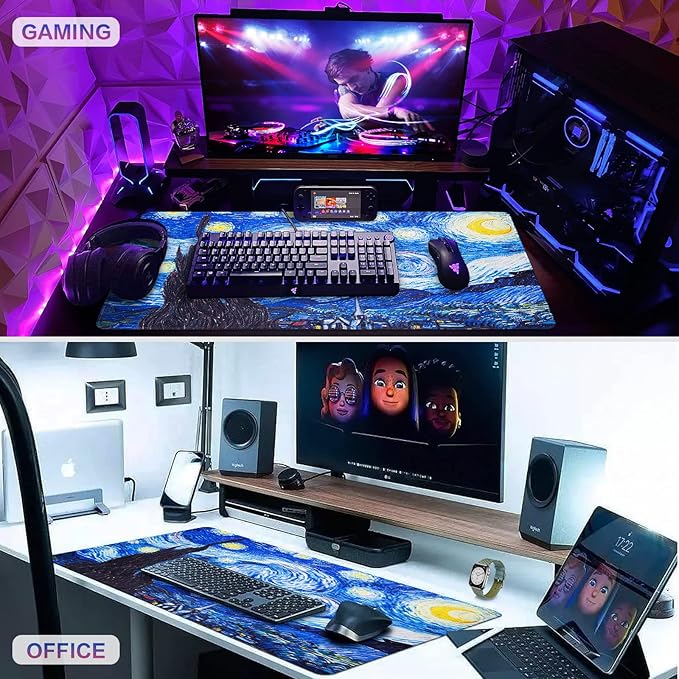 Canjoy Gaming Mouse Pad, Large Extended Mouse Pad Big Computer Mousepad for Home Office Gaming Work 31.5x15.7inch