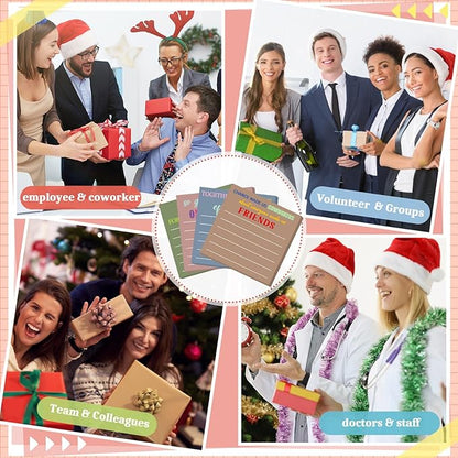 Yinder 24 Pcs Inspirational Sticky Notes Christmas Stocking Stuffers Motivational Sticky Notes Pad Employee Appreciation Gift Bulk for Teacher Nurse Coworker Office 3 x 3'' (Thank You,Morandi)