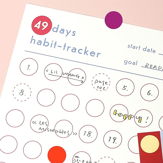 PARLAIM 1 Inch Round Permanent Adhesive Color-Code Dot Stickers,1000 per Roll dots Label Dispenser Box,Purple Circle Stickers Label